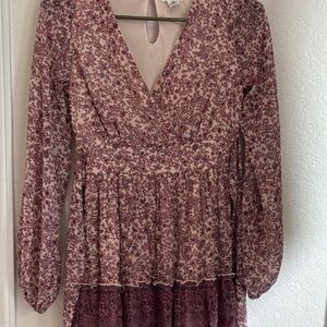 Floral Long Sleeve Dress